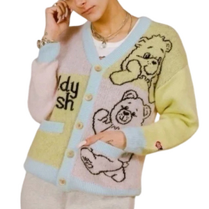 Teddy Fresh X Care Bear Angora blend Sweater